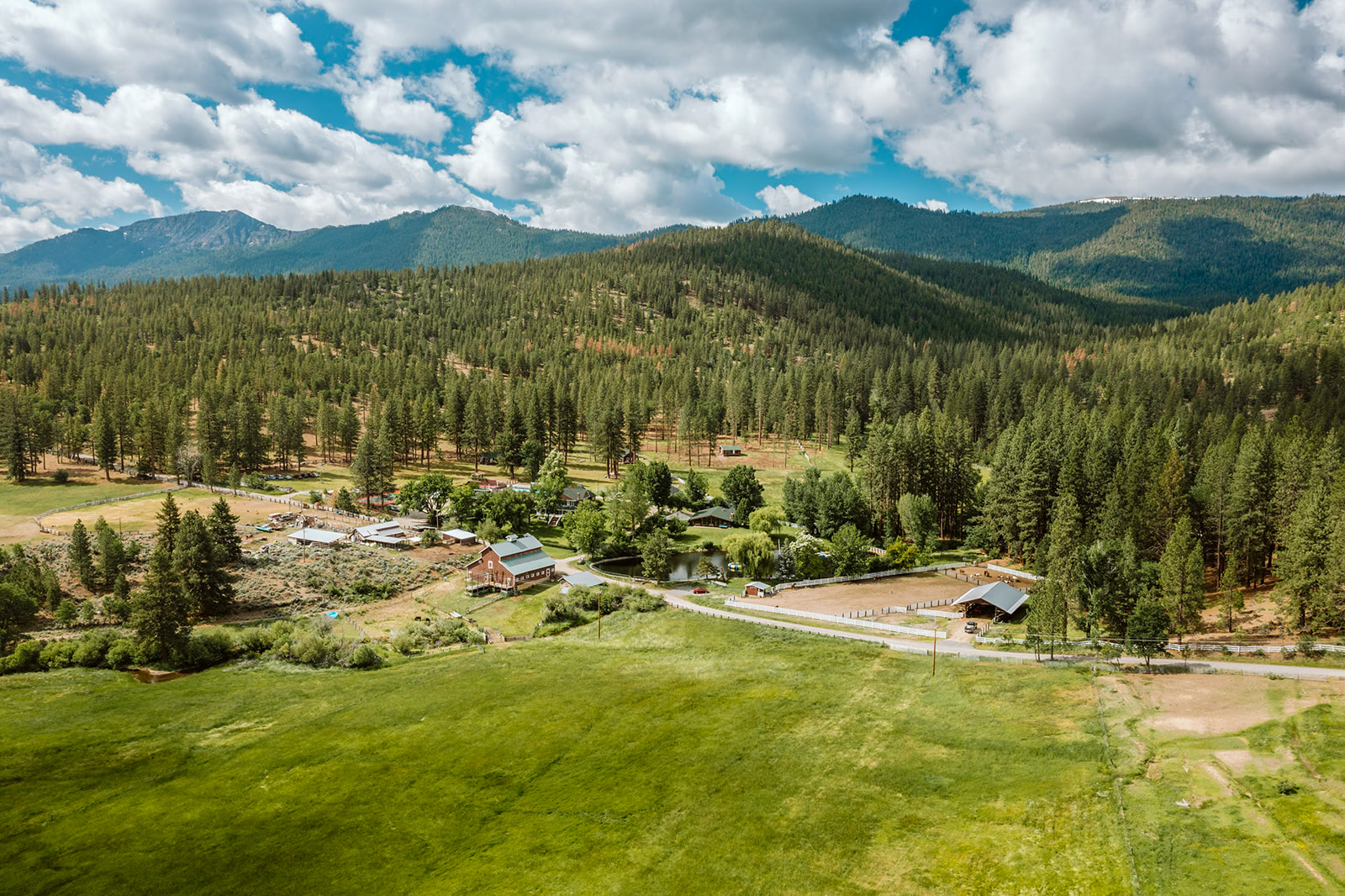 Mountain Meadow Ranch as seen from above